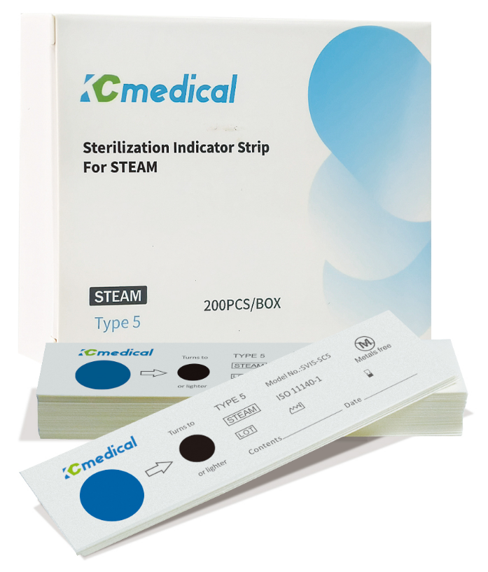 凯朝压力蒸汽灭菌化学指示卡-5类卡（英文单圆点)